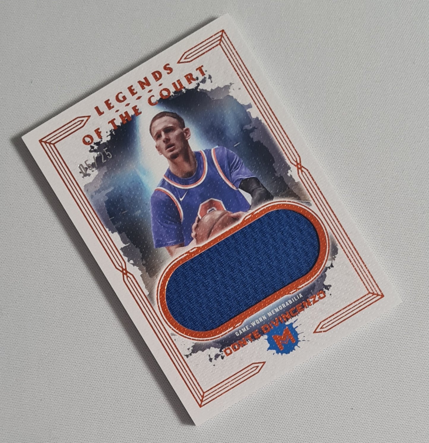 Donte DiVincenzo - 2024 Topps Motif NBA Basketball Legends of the Court #SG/LCR-13 /Game Worn Memorabilia /25