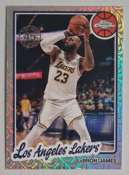 Lebron James - 2025 Topps Chrome NBA Basketball Los Angeles Lakers 45 Year Anniversary Mojo #TC-LJ