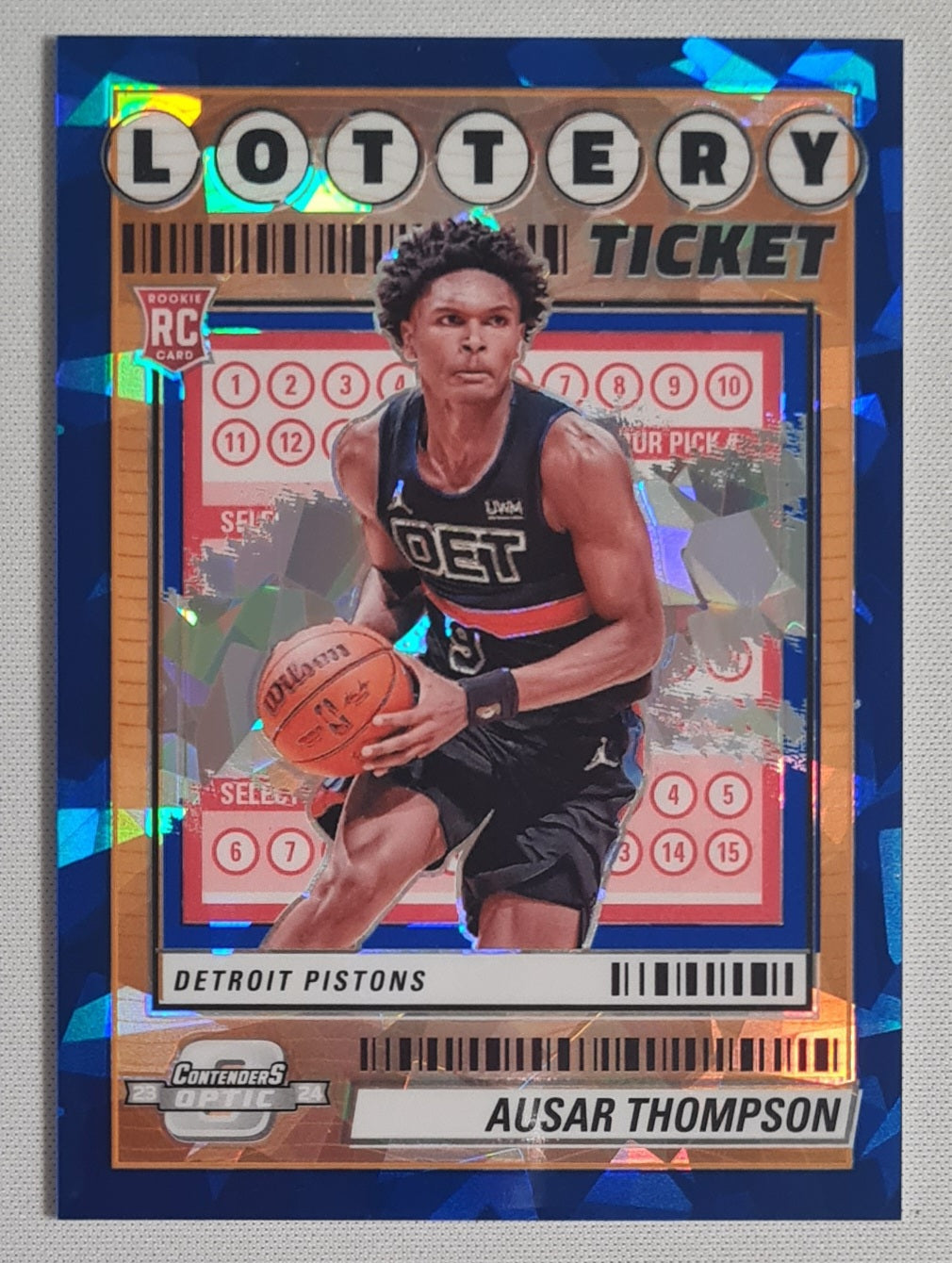Ausar Thompson - 2023/24 Panini Contenders Optic Basketball - Lottery Ticket - NBA Detroit Pistons #4 /75