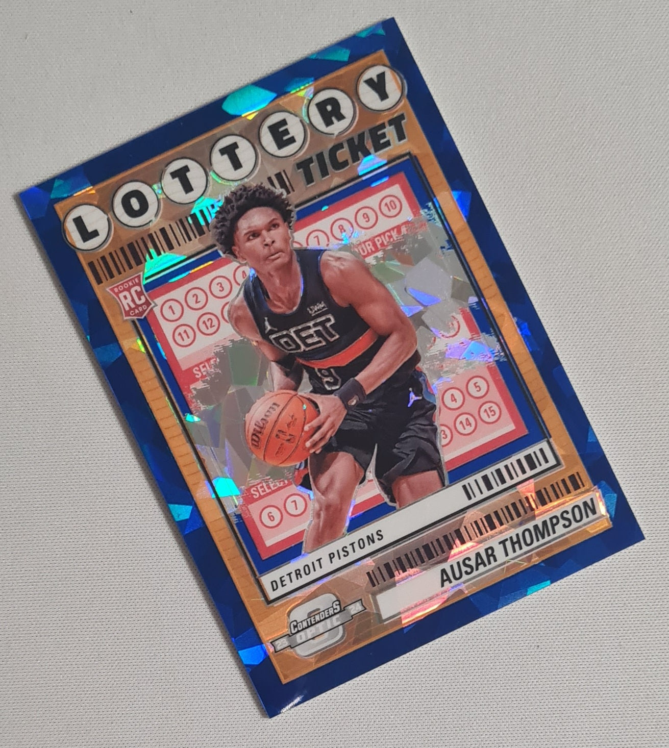 Ausar Thompson - 2023/24 Panini Contenders Optic Basketball - Lottery Ticket - NBA Detroit Pistons #4 /75