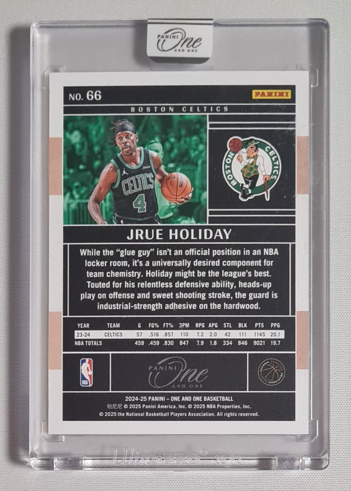 Jrue Holiday - 2024/25 Panini One and One Basketball NBA Boston Celtics  #66