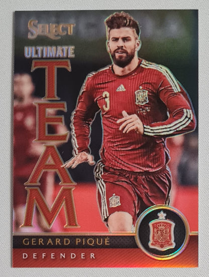 Gerard Pique - 2015/26 Panini Select Soccer Ultimate Team Italia #9 Red Refractor /199