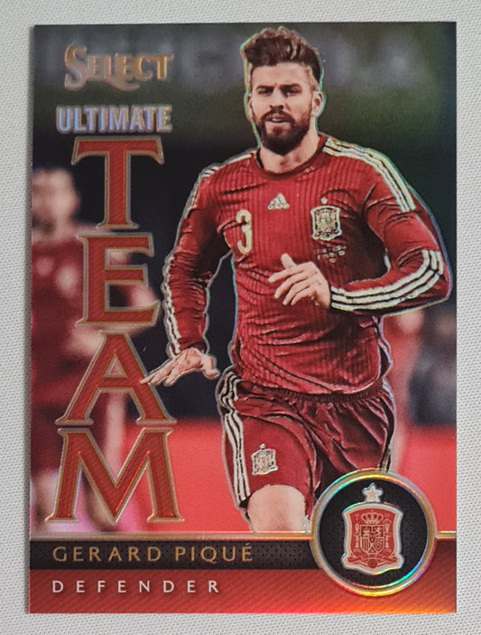 Gerard Pique - 2015/26 Panini Select Soccer Ultimate Team Italia #9 Red Refractor /199