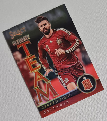 Gerard Pique - 2015/26 Panini Select Soccer Ultimate Team Italia #9 Red Refractor /199