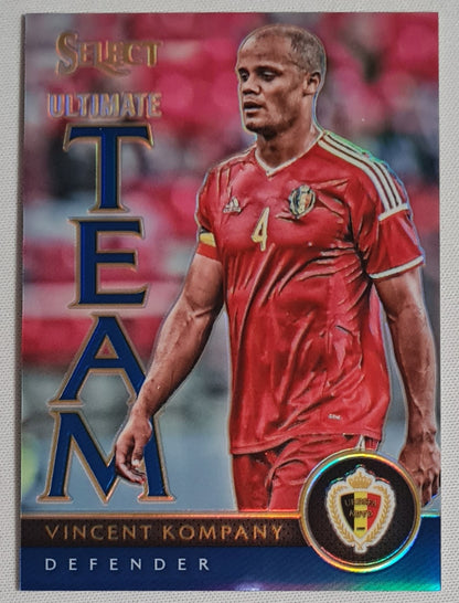 Vincent kompany - 2015/26 Panini Select Soccer Ultimate Team Italia #9 Blue Refractor /299