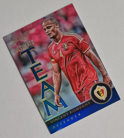Vincent kompany - 2015/26 Panini Select Soccer Ultimate Team Italia #9 Blue Refractor /299