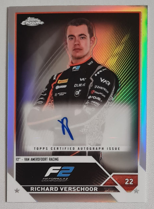 Richard Verschoor - 2023 Topps Chrome F-2 Racing #CCA-RV /Autograph