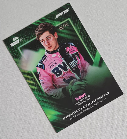 Franco Colapinto - 2025 Topps Formula One Racing BWT Alpine Formula One Team - Lights Out /75
