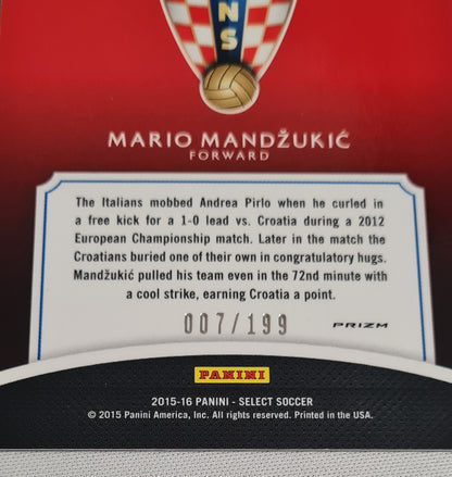 Mario Mandzukic - 2015/16 Panini Select Soccer EQUALIZER National Team Croatia #7 /199