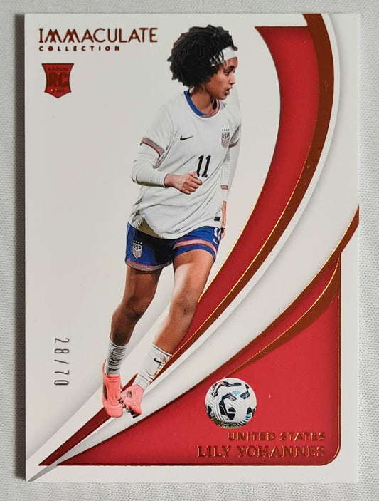 Lily Yohannes - 2024/25 Panini Immaculate Collections Soccer Team USA #136 /70