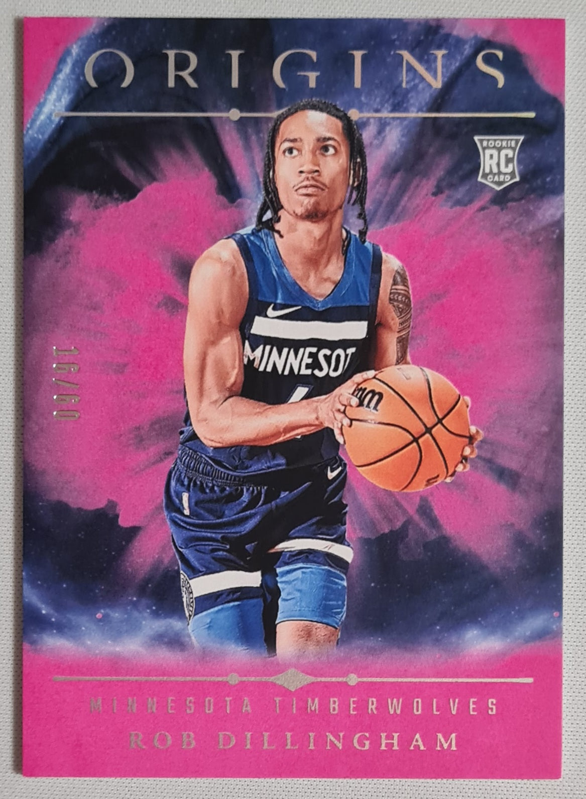 Rob Dillinngham - 2024/25 Panini Origins Basketball NBA Timberwolves (RC)#76 Pink /60