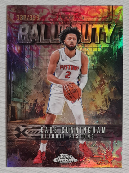 Cade Cunningham - 2025 Topps Basketball NBA Detroit Pistons BALL OF DUTY #BD-11