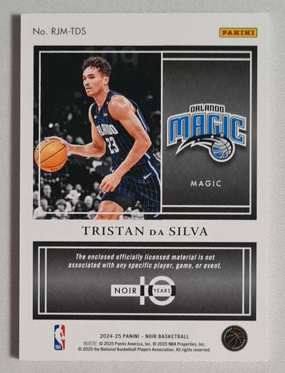 Tristan Da Silva - 2024/25 Panini Noir Basketball NBA Orlando Magic (RC) #RJM-TDS /Patch /10