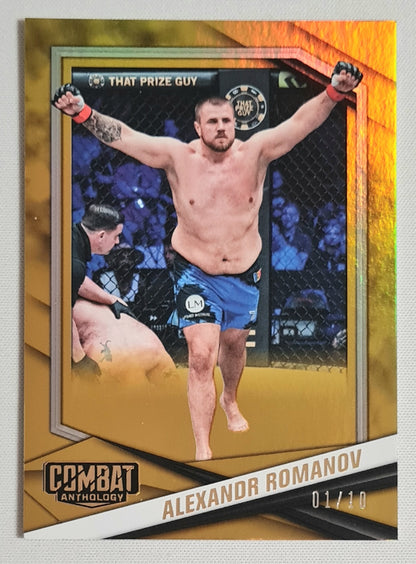 Alexander Romanov - 2025 Panini Combat Anthology (PFL) #84 Gold /10