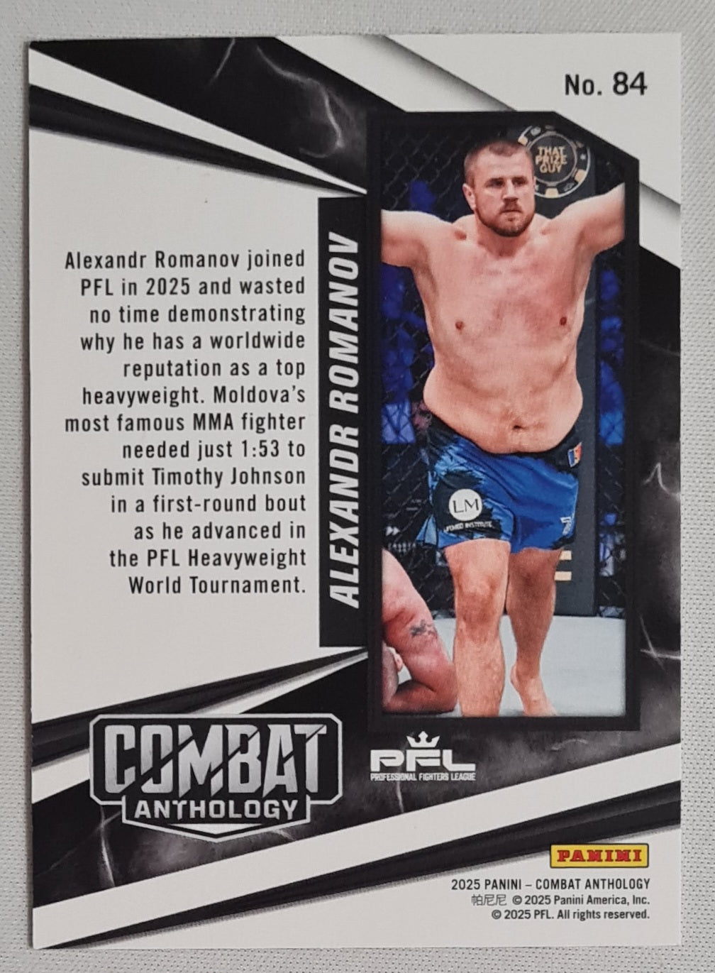 Alexander Romanov - 2025 Panini Combat Anthology (PFL) #84 Gold /10
