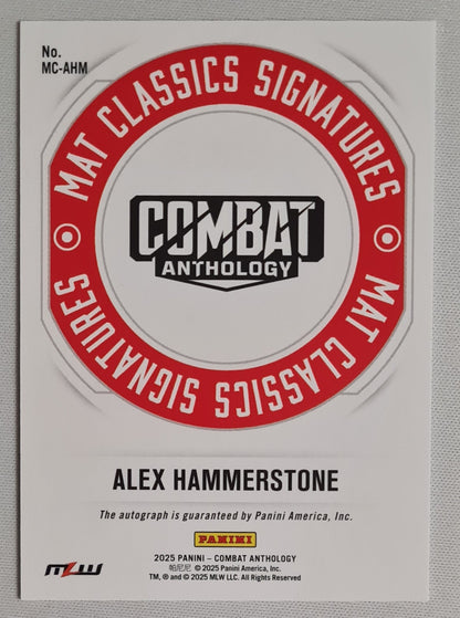 Alex Hammerstone - 2025 Panini Cpmbat Anthology Mat Classic Signatures #MC-AHM /Auto