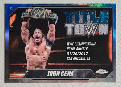 John Cena - 2025 Topps Chrome WWE Wrestling TITLE TOWN #TT-JCN /150