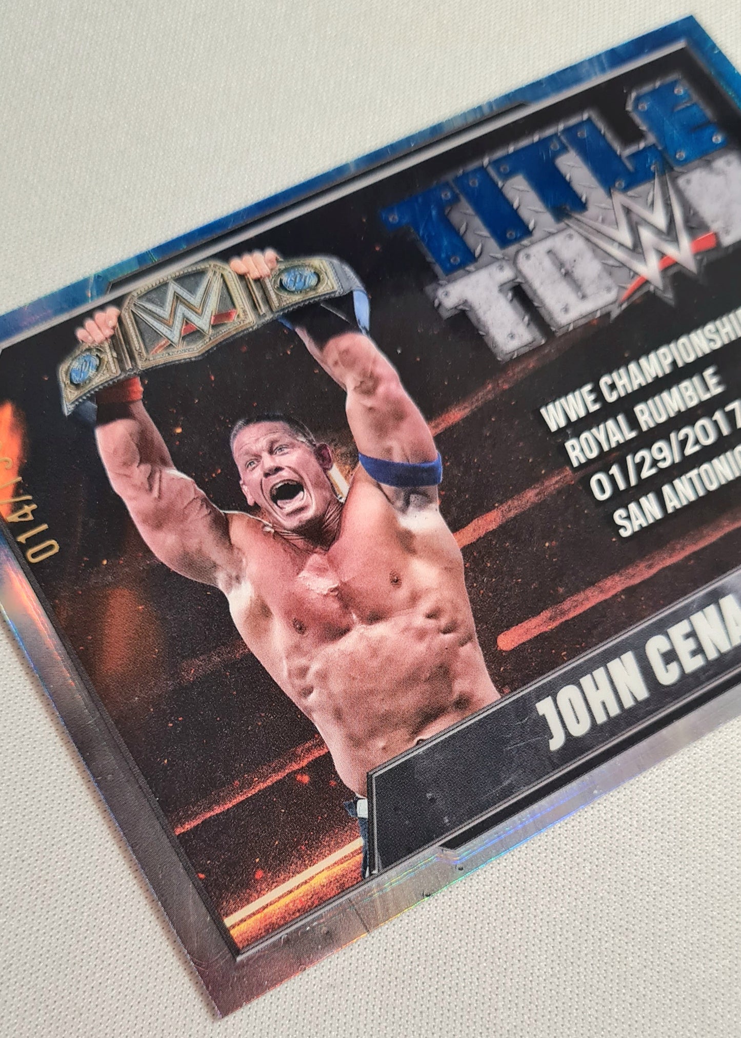 John Cena - 2025 Topps Chrome WWE Wrestling TITLE TOWN #TT-JCN /150