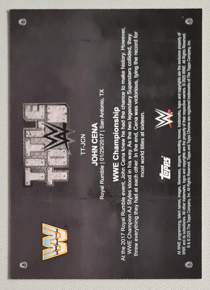 John Cena - 2025 Topps Chrome WWE Wrestling TITLE TOWN #TT-JCN /150