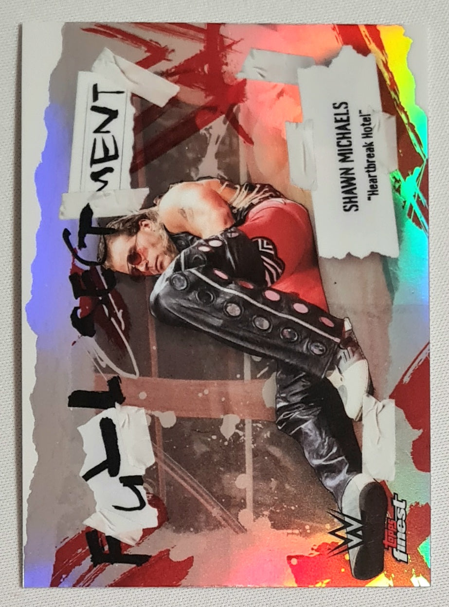 Shawn Michaels - 2025 Topps Finest WWE Wrestling Full Segment from 2025 - Heart Break Hotel - Refractor