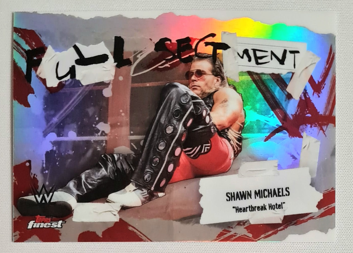 Shawn Michaels - 2025 Topps Finest WWE Wrestling Full Segment from 2025 - Heart Break Hotel - Refractor