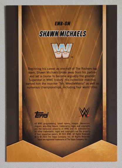 Shawn Michaels - 2025 Topps Chrome WWE Wrestling Hall of Fame 2011 #EMB-SM
