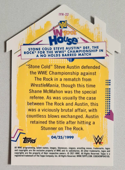 Stone Cold Steve Austin - 2021 Topps Chrome WWE Wrestling - IN YOUR HOUSE - #IYH-22 Die Cut