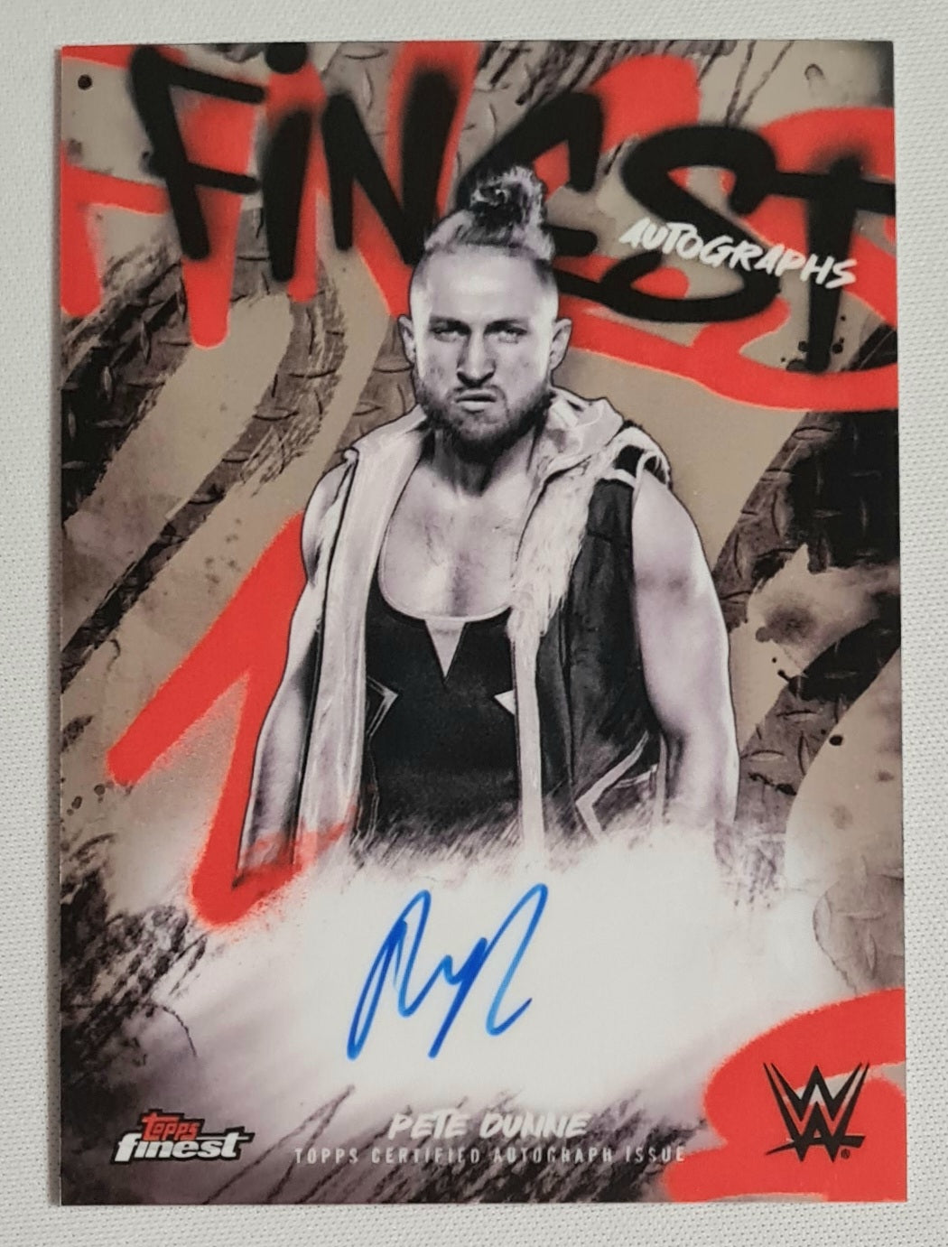 Pete Dunne - 2025 Topps Finest WWE Wrestling RAW #FA-DNN / Auto