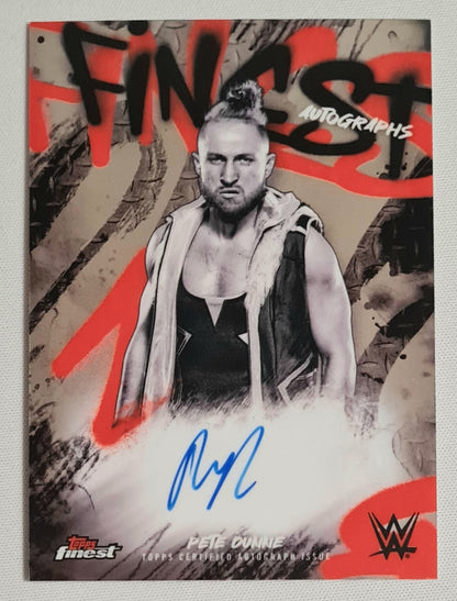 Pete Dunne - 2025 Topps Finest WWE Wrestling RAW #FA-DNN / Auto