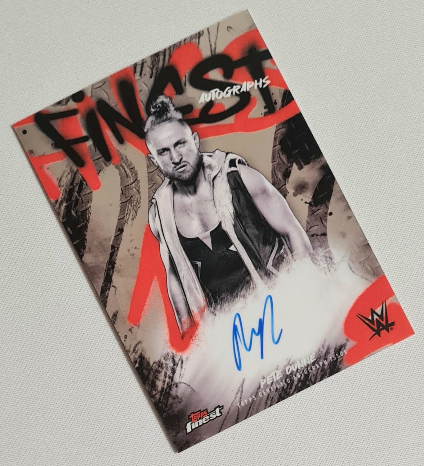 Pete Dunne - 2025 Topps Finest WWE Wrestling RAW #FA-DNN / Auto