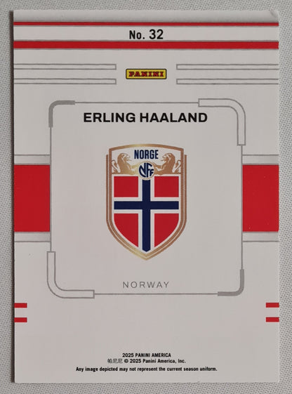 Erling Haaland - 2025 Panini America National Team Norway #32 /99 (Read)