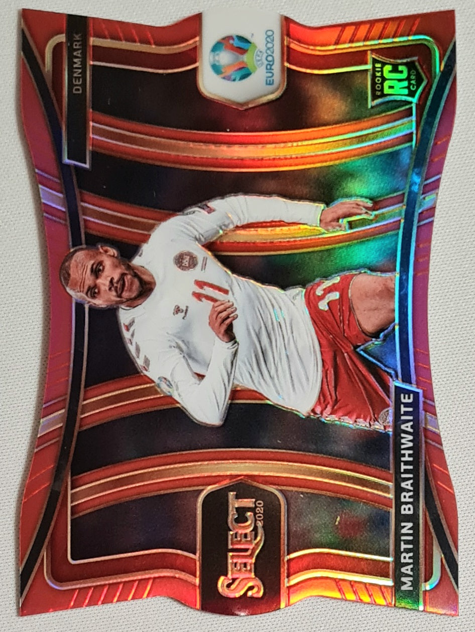 Martin Braithwaite - 2020 Panini Select UEFA Euro Soccer National Team Denmark (RC) #141 Mezzanine /65