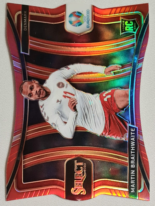 Martin Braithwaite - 2020 Panini Select UEFA Euro Soccer National Team Denmark (RC) #141 Mezzanine /65