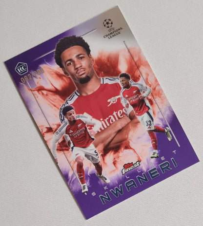 Ethan Nwaneri - 2025 Topps SKILLSET Arsenal FC (RC) #SK-11 /299 Purple Refractor