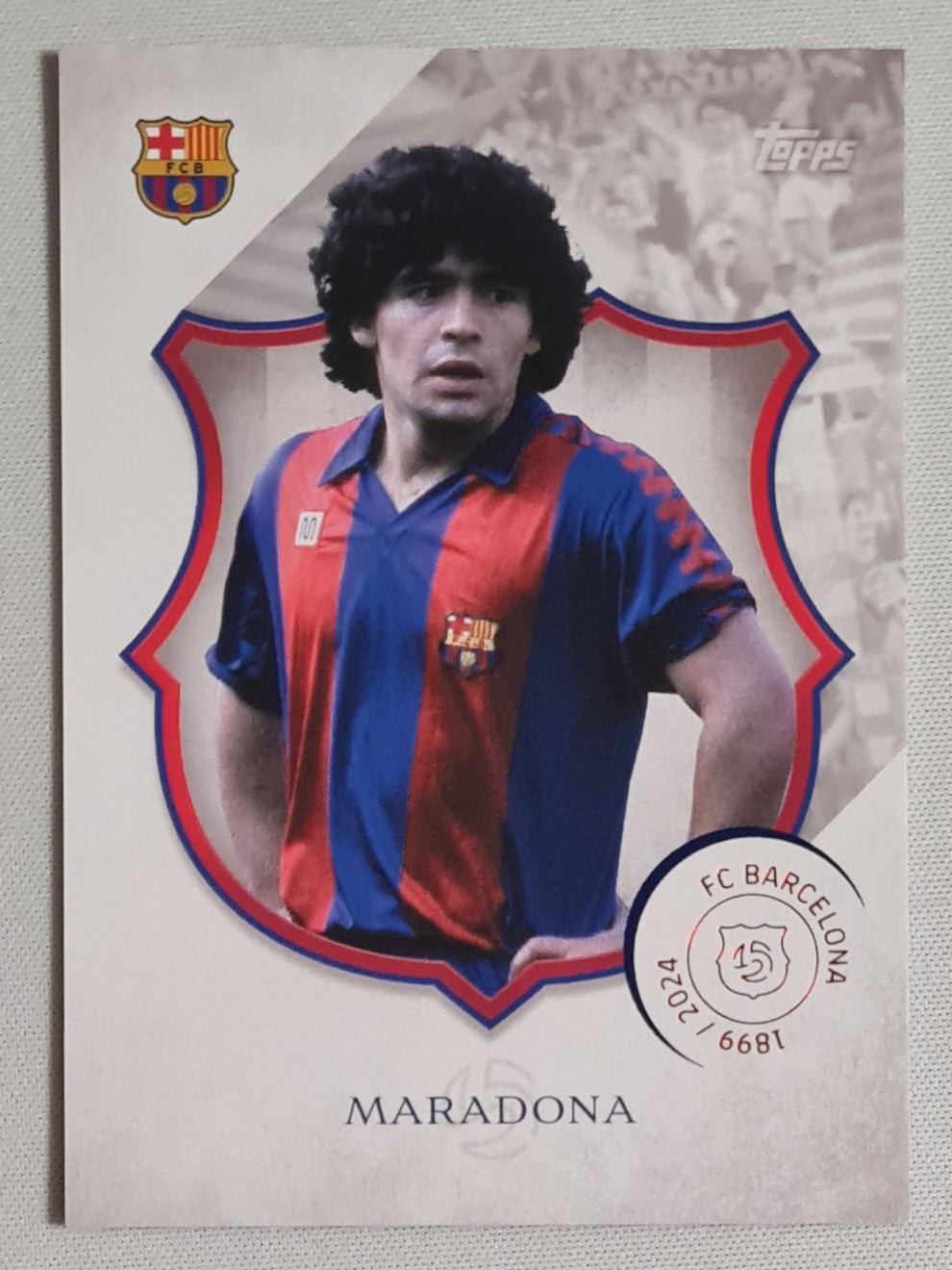 Maradona - 2025 Topps FC Barcelona (1899/2024) 125 Legacy Set Card #41