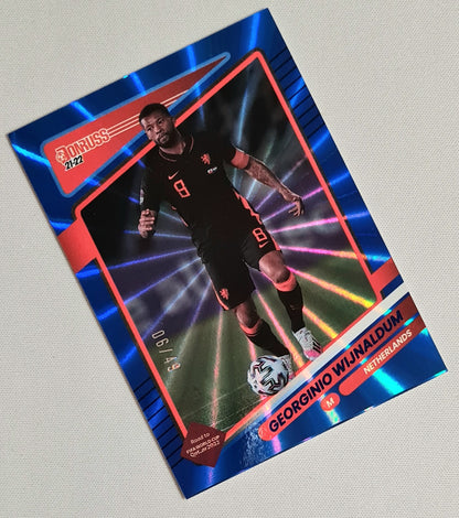 Georginio Wijnaldum - 2021/22 Panini Donruss Soccer KNVB Road to World Cup Qatar 2022 #99 Holo Blue Laser /49