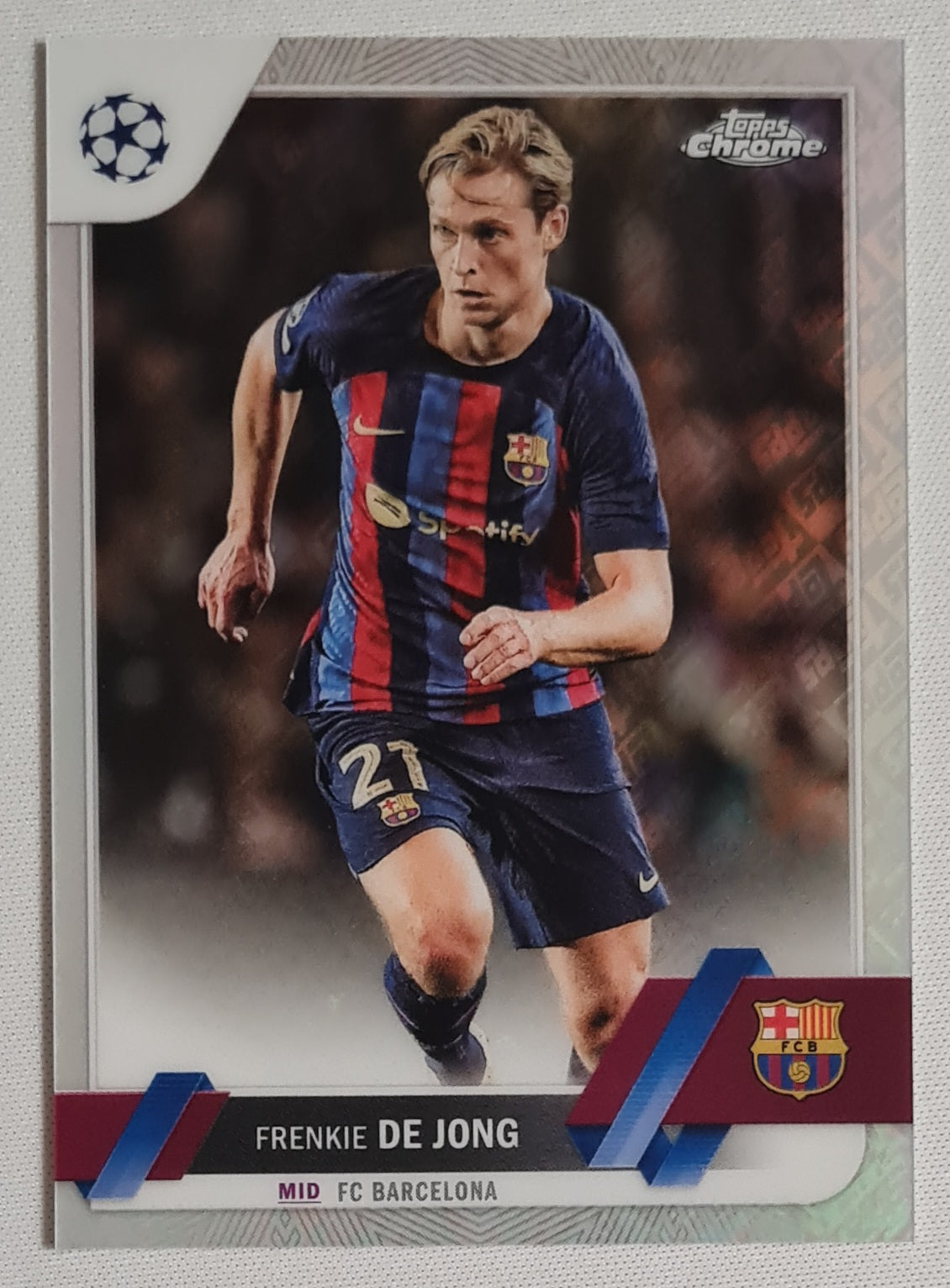Frenkie de Jong - 2023 Topps Chrome Soccer FC Barcelona (CL) #30 /52