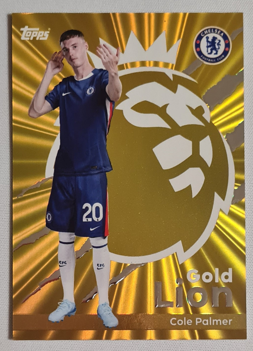 Cole Palmer - 2025 Topps Premier League Football GOLD LION Chelsea #GL-6
