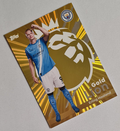 Erling Haaland - 2025 Topps Premier League Football GOLD LION Manchester City #GL-12