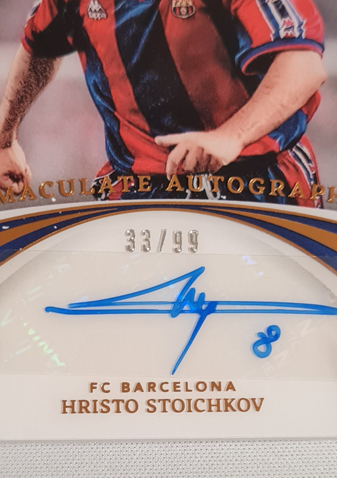 Hristo Stoichkov - 2022/23 Panini Immaculate Collection Soccer FC Barcelona #IA-HS /99 /Auto