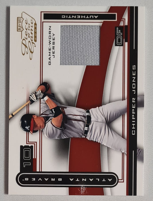 Chipper Jones - 2003 Playoff MLB Baseball Piece of the Game #POG-24 /Game-worn Jersey /Patch
