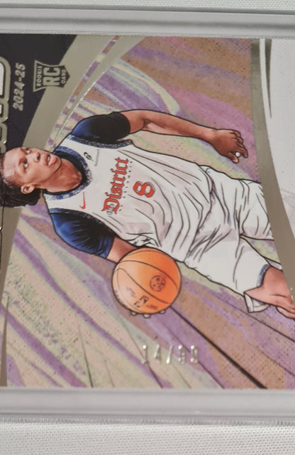 Bub Carrington - 2024/25 Panini One and One Basketball ONEDERS NBA Wizards (RC) #TOS-BUB /99 /Auto