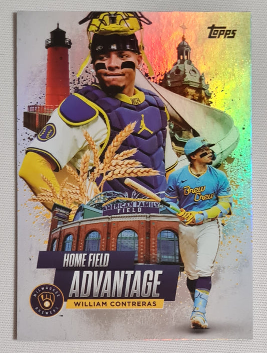William Contreras - 2025 Topps Baseball MLB Brewers HOME FIELD ADVANTAGE #HA-30