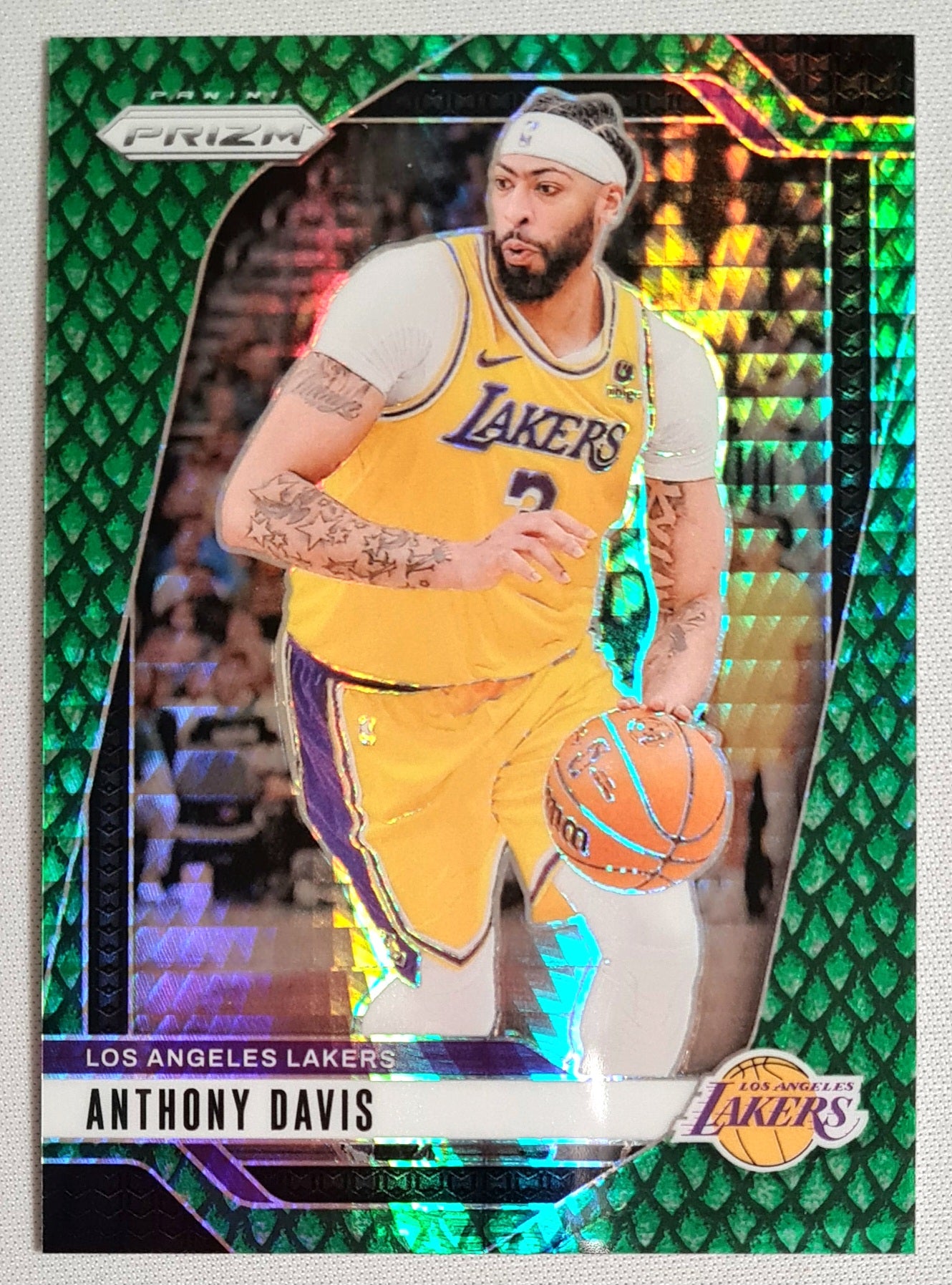 Anthony Davis - 2024/25 Panini Prizm Basketball NBA LA Lakers #195 /48 Dragon Scale Prizm