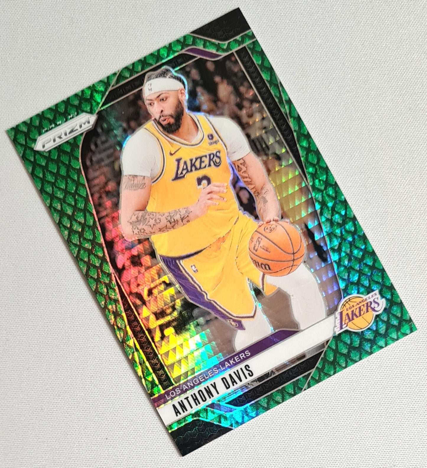 Anthony Davis - 2024/25 Panini Prizm Basketball NBA LA Lakers #195 /48 Dragon Scale Prizm
