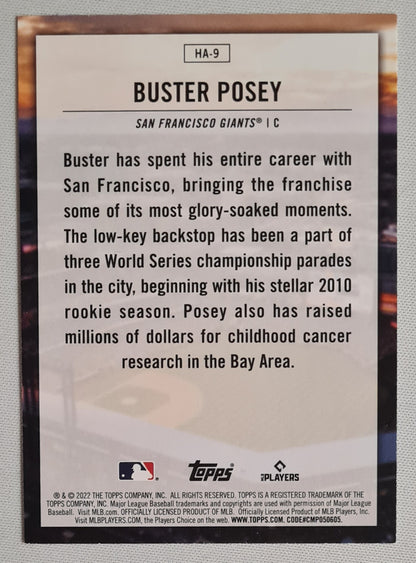Buster Posey - 2022 Topps Baseball MLB Giants HOME FIELD ADVANTAGE #HA-9