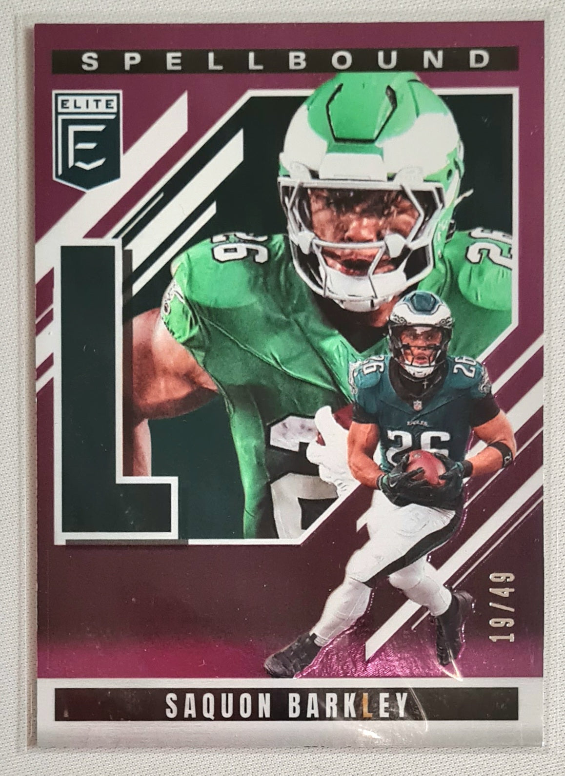 Saquon Barkley - 2025 Panini Donruss Elite Football NFL Eagles SPELLBOUND L #5 /49
