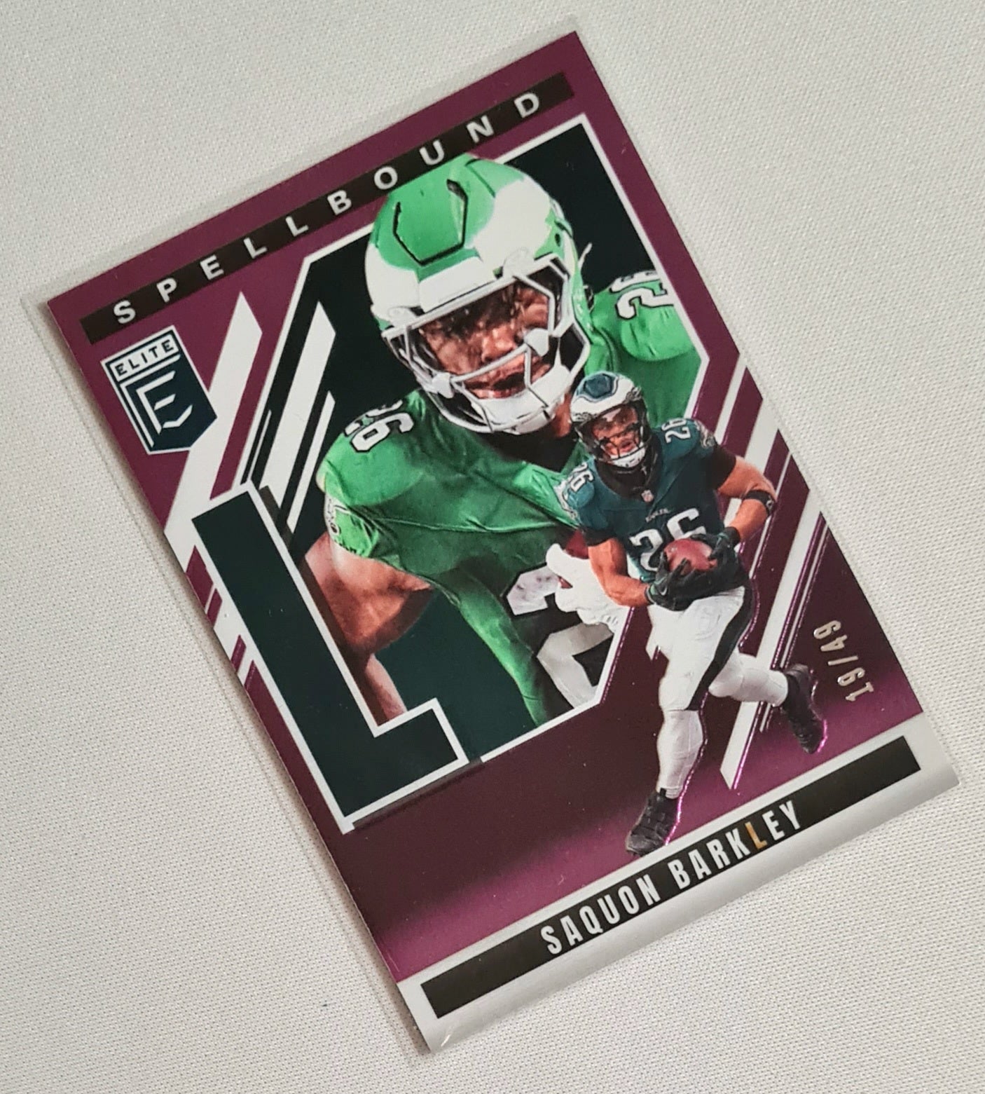 Saquon Barkley - 2025 Panini Donruss Elite Football NFL Eagles SPELLBOUND L #5 /49