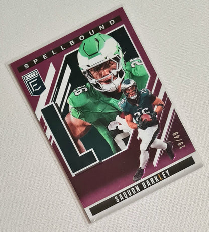 Saquon Barkley - 2025 Panini Donruss Elite Football NFL Eagles SPELLBOUND L #5 /49