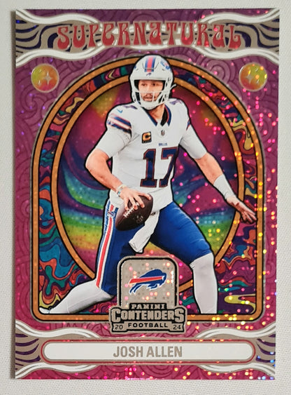 Josh Allen - 2024 Panini Contender Football NFL Buffalo Bills SUPERNATURAL #5